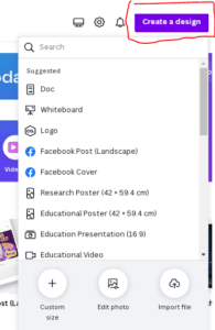 How to create design in canva?