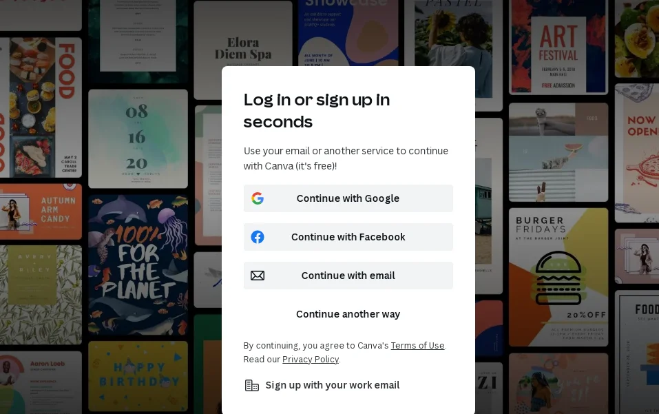 canva login with different accounts