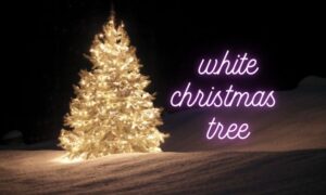 white christmas tree